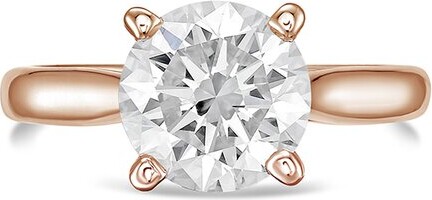 Diana M Lab Grown Diamonds Diana M. 14K Rose Gold 3.00 Ct. Tw. Lab-Grown Diamond Solitaire Ring