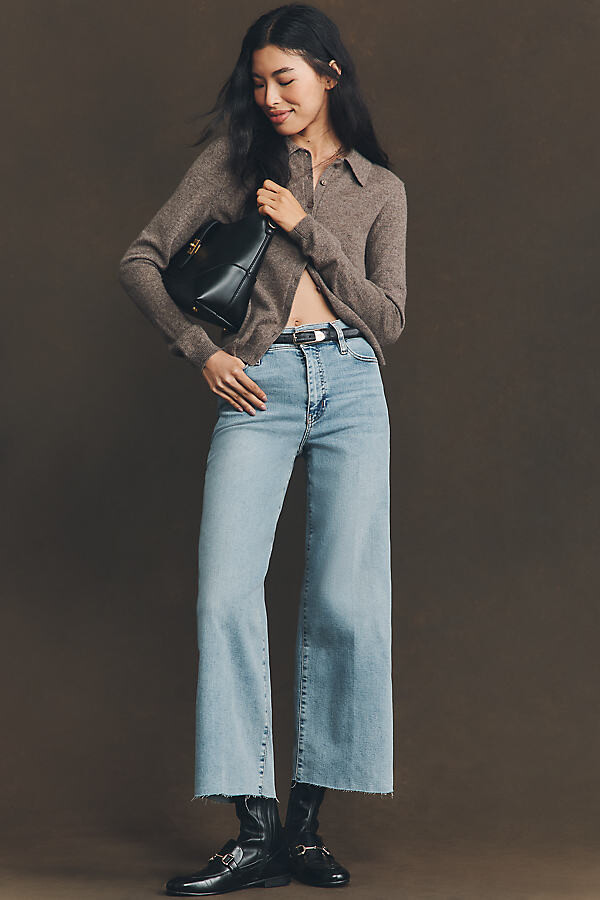 Frame Le Slim Palazzo High-Rise Crop Wide-Leg Jeans