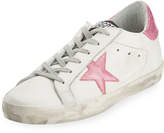 Thumbnail for your product : Golden Goose Distressed Leather Low-Top Sneakers