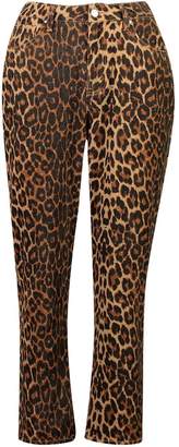boohoo Leopard Mom Jeans