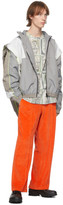 Thumbnail for your product : Martine Rose Grey and White Knot Zip-Up Track Jacket