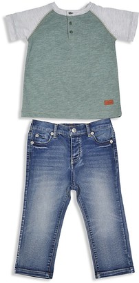 7 For All Mankind Boys' Color-Block Henley Tee & Jeans Set - Little Kid