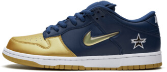 Nike SB Dunk Low 'Supreme - Jewel Swoosh Gold/Navy' Shoes - Size 11.5 -  ShopStyle