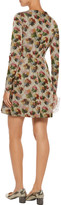 Thumbnail for your product : Valentino Printed silk-faille mini dress