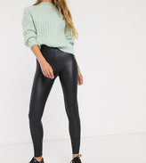 Thumbnail for your product : New Look Tall leather look legging in black