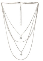 Thumbnail for your product : Forever 21 Rhinestone Layered Chain Necklace