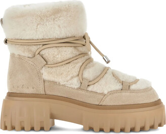 Hogan Basso logo-print boots - ShopStyle