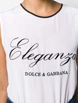Thumbnail for your product : Dolce & Gabbana Eleganza print tank top