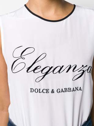 Dolce & Gabbana Eleganza print tank top