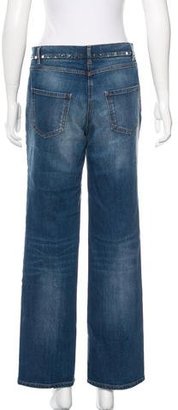 Valentino Rockstud Straight-Leg Jeans w/ Tags