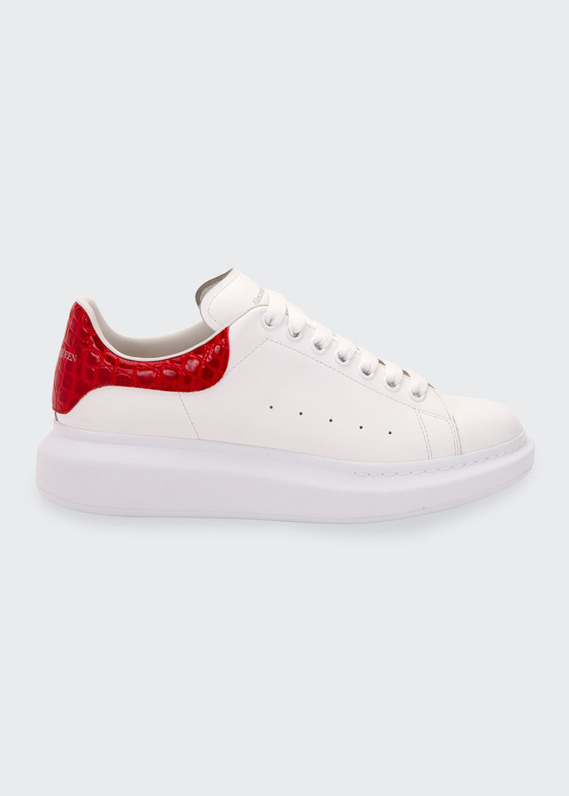 red alexander mcqueen trainers