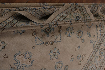 Rugsource Vegetable Dye Oushak Turkish Area Rug