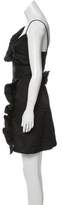 Thumbnail for your product : Milly Matelassé Ruffle-Trimmed Dress