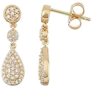 14k Gold Diamond Dangle Earrings (1/3 cttw