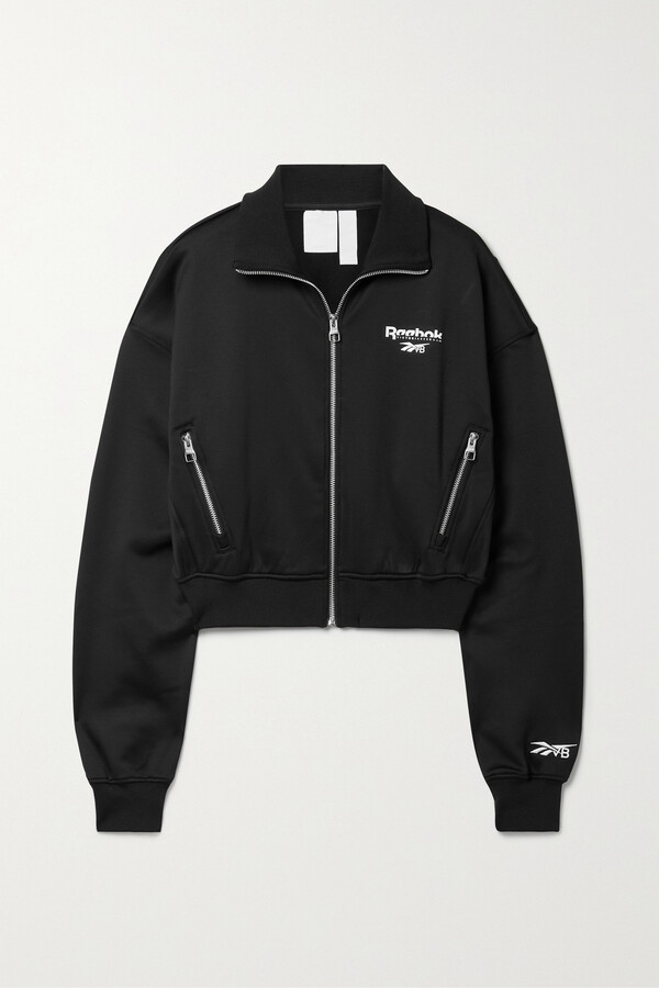 cropped athletic jacket