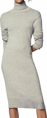 b new york Women's Recycled Long Sleeve Mockneck Sweater Dress