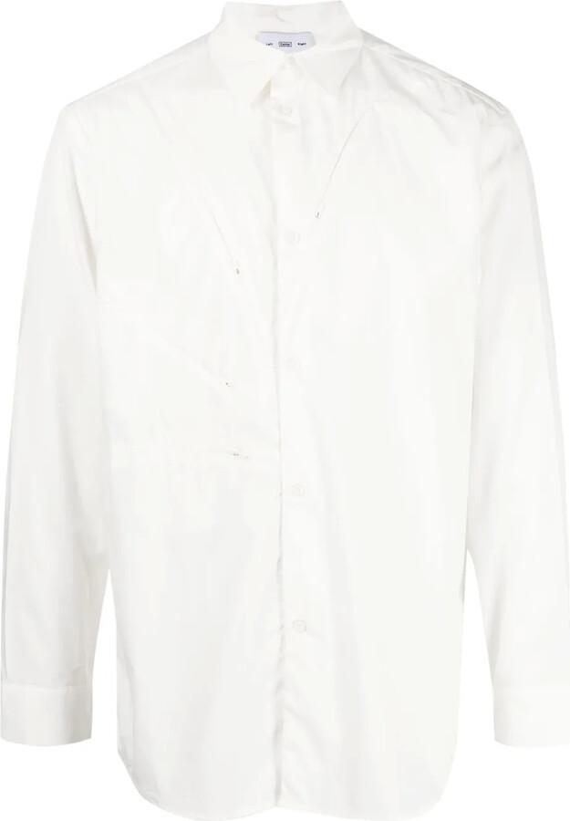 Post Archive Faction Zip-Detail Long-Sleeve Shirt