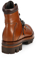Thumbnail for your product : Prada Calfskin Laced Buckle Boots