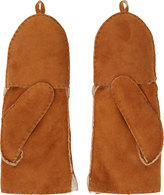 Thumbnail for your product : Mackage Tan Shearling Orea Convertible Gloves