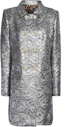 Dolce & Gabbana Double-breasted Metallic Brocade Coat