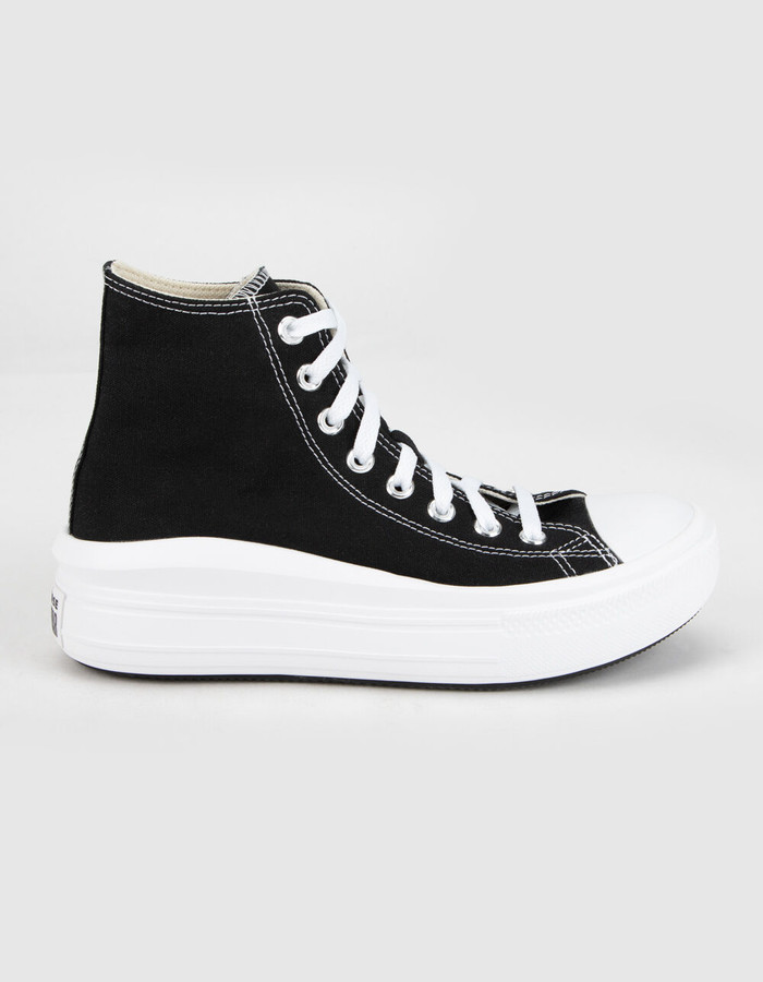 Converse Chuck Taylor All Star Move Womens Black Platform High Top Shoes - ShopStyle