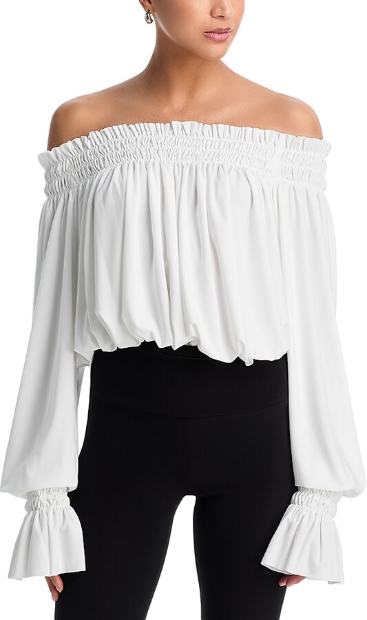 Norma Kamali Peasant Bodysuit