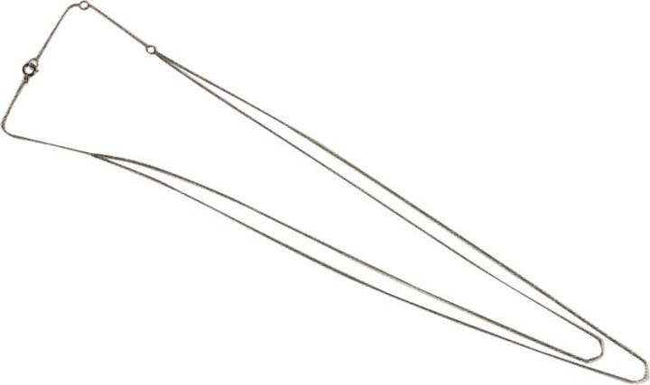1stDibs 14k Solid Yellow Gold & Black Rhodium Gold Diamond Double Layered Chain Necklace