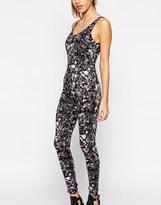 Thumbnail for your product : Motel Unitard Jumpsuit in Squashed Rubber Print