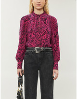 Thumbnail for your product : Zadig & Voltaire Titus leopard-print crepe shirt