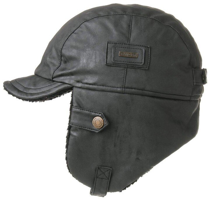Fancet Unisex Ww2 Aviator Faux Leather Bomber Trapper Earflap Winter