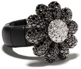 Thumbnail for your product : Roberto Demeglio 18kt White And Black Gold Flower Diamond Ring