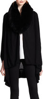 Thumbnail for your product : Alice + Olivia Izzy Fur-Collar Cascade Cardigan