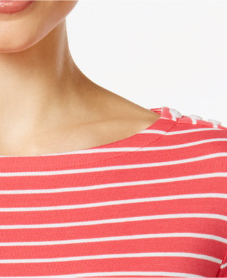 Charter Club Striped Boat-Neck Top, Only at Macy's