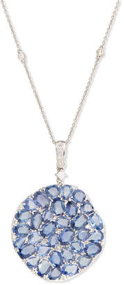 Rina Limor Fine Jewelry Signature Slice-Cut Sapphire & Diamond Pendant Necklace