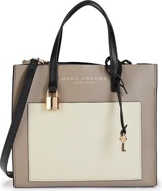 Marc Jacobs Black & Off-White 'The Colorblock Small' Tote