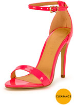 Thumbnail for your product : Shoebox Shoe Box Isabella Ankle Strap Minimal Heeled Sandals - Pink