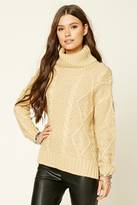 Thumbnail for your product : Forever 21 Cable Knit Turtleneck Sweater