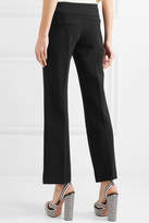 Thumbnail for your product : Gucci Embellished Crepe Flared Pants - Black