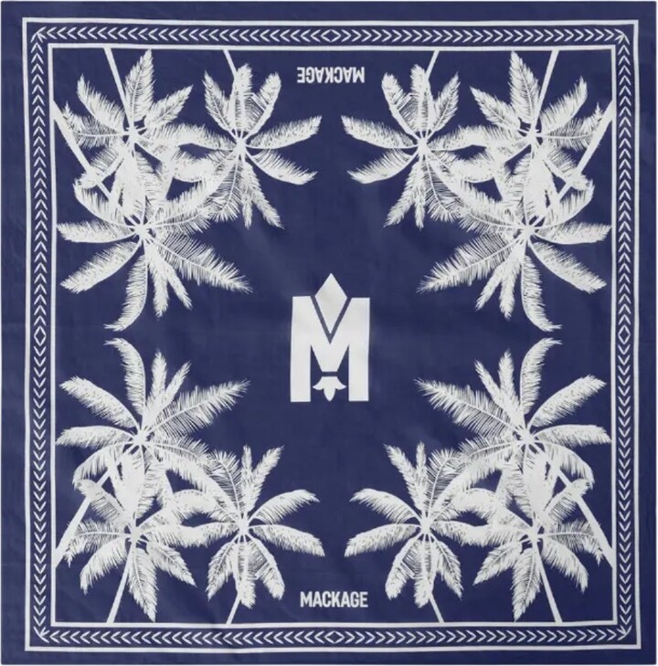 Leonora Printed Palm Tree Voile Scarf