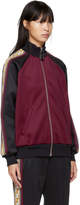 Thumbnail for your product : Marc Jacobs Burgundy and Black Logo Track Jacket