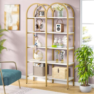 https://img.shopstyle-cdn.com/sim/ec/d7/ecd70d554cfc729914ecaf12ba6addc8_xlarge/5-tier-wood-bookshelf-double-arched-etagere-book-case-display-rack-bookshelves-modern-shelving-unit-for-home-office.jpg