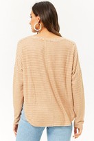 Thumbnail for your product : Forever 21 Striped V-Neck Cardigan Top