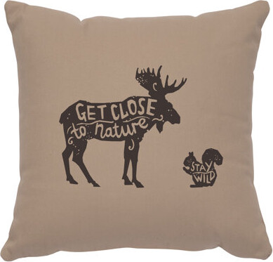 Wooded River Close To Nature Cotton Pillow