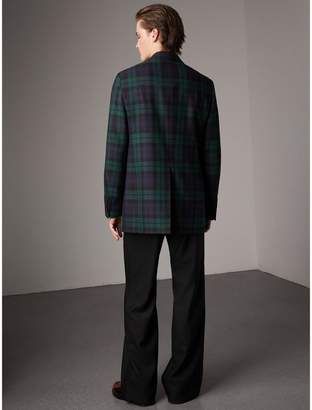 Burberry Tartan Wool Tailored Jacket