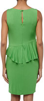 Thumbnail for your product : Laundry by Shelli Segal Asymmetric-Peplum Jersey Dress, Mod Green