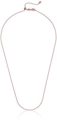 Adjustable Rose Gold over Silver Ball Chain Necklace adjusts from 16"-22" in Length .925 Sterling Silver