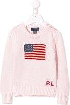 Thumbnail for your product : Ralph Lauren Kids Flag Knit Sweater