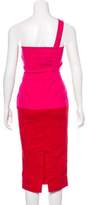 Thumbnail for your product : Preen Line One-Shoulder Colorblock Dress