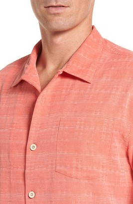 Tommy Bahama Men's 'Geo-Rific Jacquard' Original Fit Silk Camp Shirt