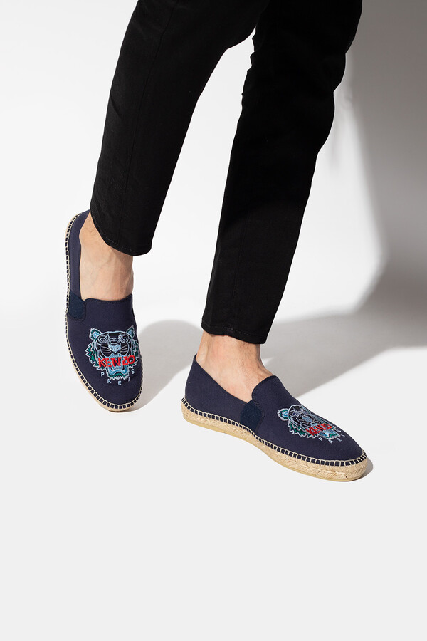 Kenzo Espadrilles With Logo Men's Navy Blue - ShopStyle Slip-ons & Loafers